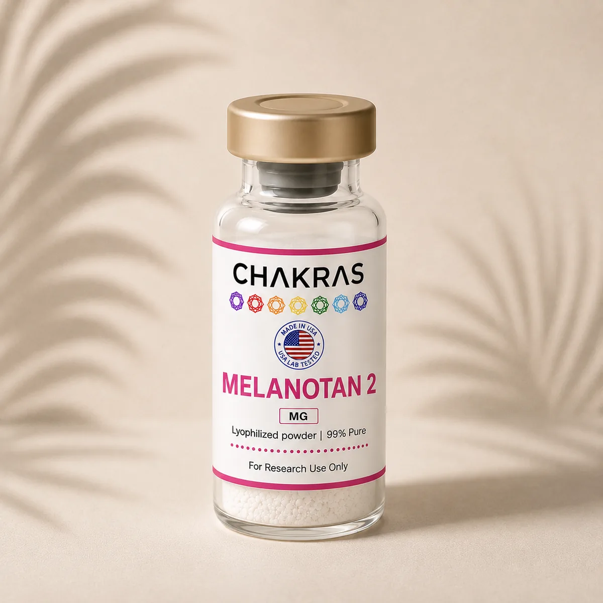 Melanotan 2 research peptide vial